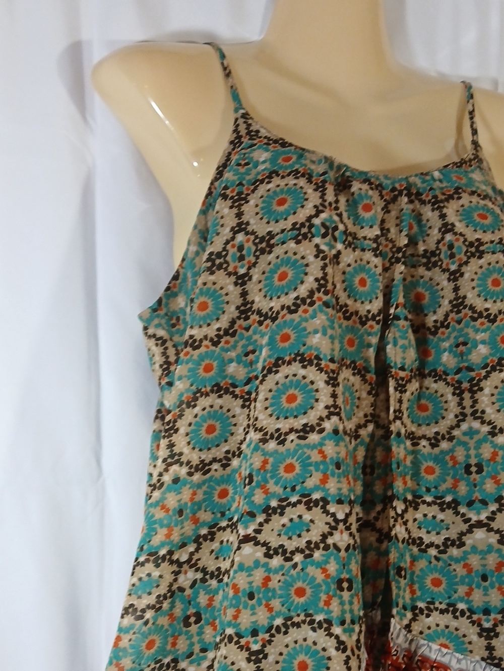 Patrons of Peace Womens Large Flyaway Camisole Tank Top Festival Boho - Picture 5 of 11